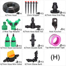 1/4" Hose Drip Irrigation System 360 Degree Adjustable 8 Hole Sprinkler Kit Garden Watering Inserting Ground Micro Flow Dripper