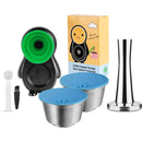Refillable STAINLESS STEEL Metal Reusable Dolce Gusto Capsule Silicone Cover Dolci Gusto Coffee Machine Coffee Spoon with Clip