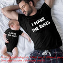 Funny Daddy and Baby 2021 Print Family Matching Clithing Balck Cotton Matching Family Look Outfits for Dad Son Daughter Tshirt