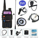 Baofeng UV-5R 8W Walkie Talkie Portable CB Ham Radio Amateur 10KM UHF VHF Scanner Radio FM Transceiver UV5R UV 5R for Hunting
