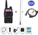 Baofeng UV-5R 8W Walkie Talkie Portable CB Ham Radio Amateur 10KM UHF VHF Scanner Radio FM Transceiver UV5R UV 5R for Hunting