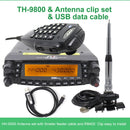 2005A TYT TH-9800 Plus Walkie Talkie 50W Car Mobile Radio Station Quad Band 29/50/144/430MHz Dual Display Scrambler TH9800