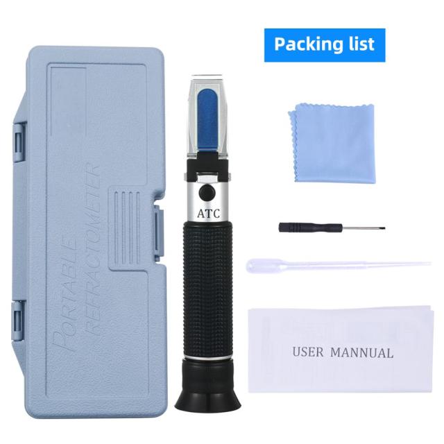 yieryi Beer Wort Wine Refractometer Brix Brewing refractometer Dual Scale - Specific Gravity 1.000-1.120 and 0-32% Brix