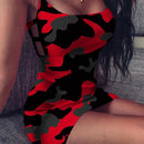 Mini vestido ajustado Sexy de talla grande 5xl para mujer, verano 2020, vestido ajustado de camuflaje para fiesta y Club, vestidos cruzados de punto calados, camisola