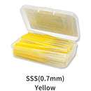 30Pcs/set I Shaped Interdental Brush Denta Floss Interdental Cleaners Orthodontic Dental Teeth Brush Toothpick Oral Care Tool