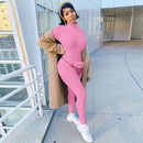 Streetwear White Knitted Sexy Bodycon Lucky Label Jumpsuit Women Overall 2020 Long Sleeve Skinny Rompers Womens Jumpsuit Female