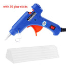 Hot Melt Glue Gun with 7*100MM Glue Sticks 20W Industrial Mini Guns Thermo Electric Heat Temperature Tool