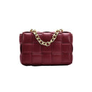 Women Crossbody Bag Weave Flap Bags For Women 2020 Quality Leather Thick Chain Shoulder Messenger Bags Female Handbag And Purse