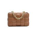 Women Crossbody Bag Weave Flap Bags For Women 2020 Quality Leather Thick Chain Shoulder Messenger Bags Female Handbag And Purse
