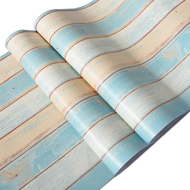 Waterproof Self Adhesive Wallpaper Vinyl Contact Paper Wood Wallpaper For Bedroom Wardrobe Sticker Furniture Home Improvement