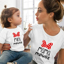 Camisetas familiares, ropa de moda para mamá y yo, ropa a juego para la familia MAMA y MIMI, camisetas de algodón, ropa para madres y niñas, camisetas