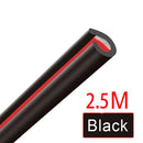The Doorline Shield | U-Type Rubber Car Door Edge Protection Trim (5m, Red/Blue)