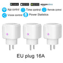 Smart Plug WiFi Socket EU 16A Power Monitor Timing Function Tuya SmartLife APP Control Work With Alexa Google Assistant 100-240V