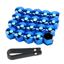 17mm 20 Pieces Car Wheel Nut Caps Protection Covers Caps Anti-Rust Auto Hub Screw Cover Car Tyre Nut Bolt Exterior Decoration