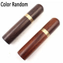 DIY Sewing Needles Holder Storage Tube Wooden Box Hand Sewing Needles Case Leather Knitting Embroidery Mending Needles Container