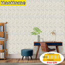 HaoHome Hexagon Contact Paper Removable Peel and Stick Wallpaper Self Adhesive Film For Living Room Bedroom Wall Decor