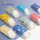 Bolsa de pañales Sunveno para bebé, organizador reutilizable, impermeable, estampado de moda, bolsa de tela húmeda/seca, bolsa de almacenamiento para mamá, bolsa de pañales de viaje