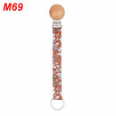 Cadena de chupete de algodón y lino para bebé