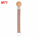 Cadena de chupete de algodón y lino para bebé