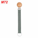 Cadena de chupete de algodón y lino para bebé