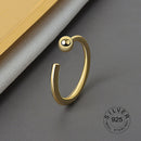 925 Sterling Silver Smooth Rings For Women interweave Jewelry Beautiful Finger Open Rings For Party Birthday Gift