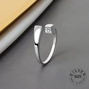 925 Sterling Silver Open Ring For Women INS Niche Irregular Wave Sand Surface Wide Noodle Original Party Birthday Gift