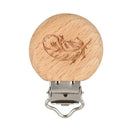 Cadena de chupete de algodón y lino para bebé