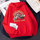 Support Your Local Street Cats Print Women Hoodie Cartoons Crewneck Clothes Vintage Loose Sweatshirt Street Hip Hop Hoody Womens