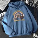 Support Your Local Street Cats Print Women Hoodie Cartoons Crewneck Clothes Vintage Loose Sweatshirt Street Hip Hop Hoody Womens