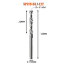 Kompressionsfräser Holzbearbeitung UNTEN Schneiden Sie zwei Flöten Spiralhartmetallfräser CNC-Fräser Holzschaftfräser Bits