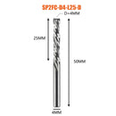 Kompressionsfräser Holzbearbeitung UNTEN Schneiden Sie zwei Flöten Spiralhartmetallfräser CNC-Fräser Holzschaftfräser Bits