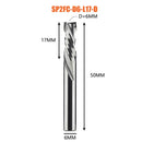 Kompressionsfräser Holzbearbeitung UNTEN Schneiden Sie zwei Flöten Spiralhartmetallfräser CNC-Fräser Holzschaftfräser Bits