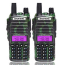 2Pcs Baofeng UV-82 5W Portable UV82 UV-5R  Walkie Talkie Dual Band 2 PTT VHF UHF UV 82 Ham Amateur Radio Transceiver