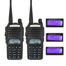 2 unids/lote BaoFeng real 8W UV-82 Radio bidireccional de alta potencia Radio portátil de doble banda VHF/UHF 10 km de largo alcance Walkie Talkie UV82