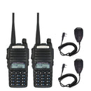 2 unids/lote BaoFeng real 8W UV-82 Radio bidireccional de alta potencia Radio portátil de doble banda VHF/UHF 10 km de largo alcance Walkie Talkie UV82