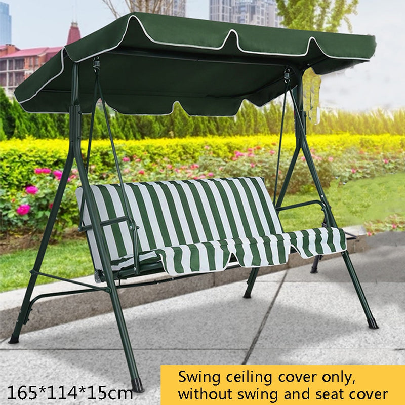 Cubierta superior abatible verde/Beige, toldo de repuesto para porche, Patio, exterior, columpio, silla, toldo, protección contra rayos UV