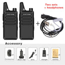 Zastone X6 Mini Walkie Talkie 400-470 UHF Walkie Talkie Portable Handheld Radio Comunicador Two-Way Ham Radio