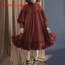 New Arrival 5 Colors Gothic Lolita Dress Japanese Soft Sister Black Dresses Cotton Women Princess Dress Girl Halloween Costume