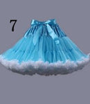 2018 Hot Sale Colorful Tulle Girls Petticoat Underskirt Lolita Faldas Tulle Skirt  EE807