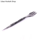 Mace/Retro/Twist Shape Aluminum Smoking Set Hookah Sheesha Fork Chicha Narguile Cachimba Nargile Accessories Drop Shipping