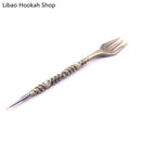 Mace/Retro/Twist Shape Aluminum Smoking Set Hookah Sheesha Fork Chicha Narguile Cachimba Nargile Accessories Drop Shipping