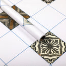 Self-adhesive floor wallpaper bathroom waterproof stickers 3d wallpaper floor tiles bedroom kitchen floor non-slip wall stickers