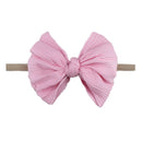 New Baby Girls Elastic Bow Headband Fashion Hair Bows Knot Nylon Hair Bands Newborn Toddler Kids Headwear Hair Accessories