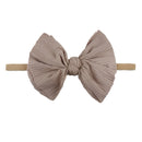 New Baby Girls Elastic Bow Headband Fashion Hair Bows Knot Nylon Hair Bands Newborn Toddler Kids Headwear Hair Accessories