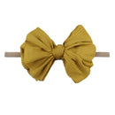 New Baby Girls Elastic Bow Headband Fashion Hair Bows Knot Nylon Hair Bands Newborn Toddler Kids Headwear Hair Accessories