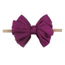 New Baby Girls Elastic Bow Headband Fashion Hair Bows Knot Nylon Hair Bands Newborn Toddler Kids Headwear Hair Accessories