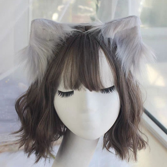 The Cat ears lolita animal ears hair band harajuku lovely cos lolita head trim clip kc express gothic ears