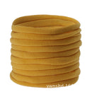 10 unids/lote de diadema de nailon para niña, accesorios para el cabello DIY, banda elástica para la cabeza, tocados de moda para niños, turbante para bebé