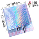 10pcs 15x20+4cm Rose Gold Bubble Envelop/Rose Gold Foil Bubble Mailer for Gift Packaging & Wedding Favor Bag&Mailing Envelopes