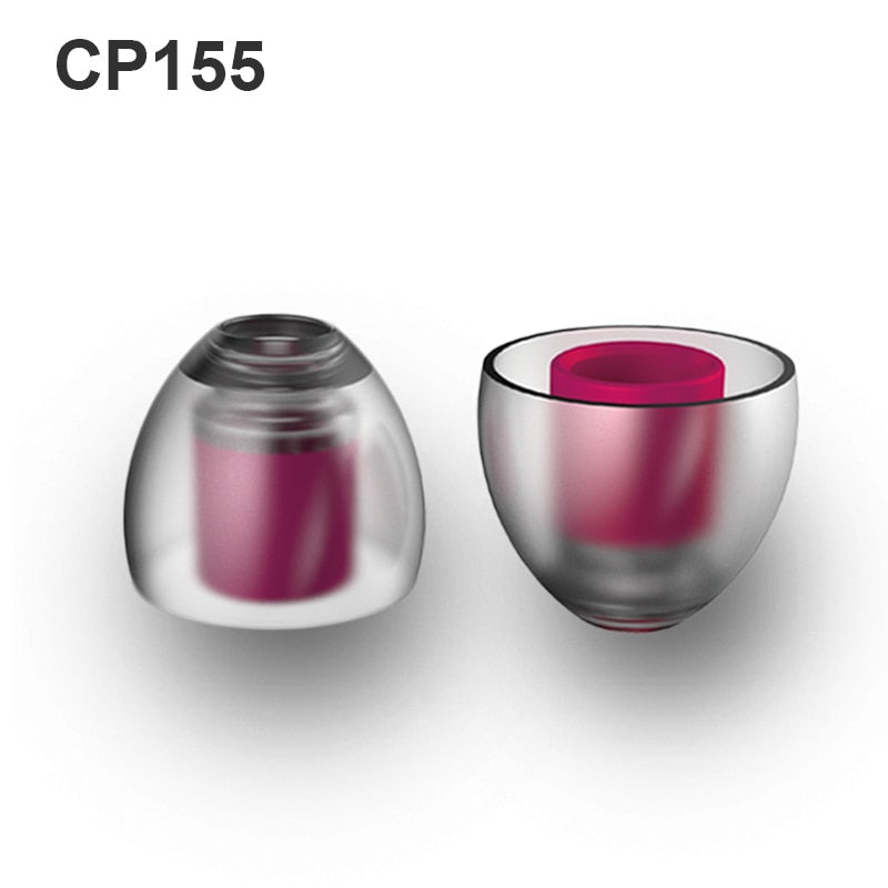 Almohadillas de silicona patentadas DUNU SpinFit CP155 para reemplazo de boquilla de 5,5mm de diámetro hechas para Pioneer CH3 cantidad Anker SoundBuds